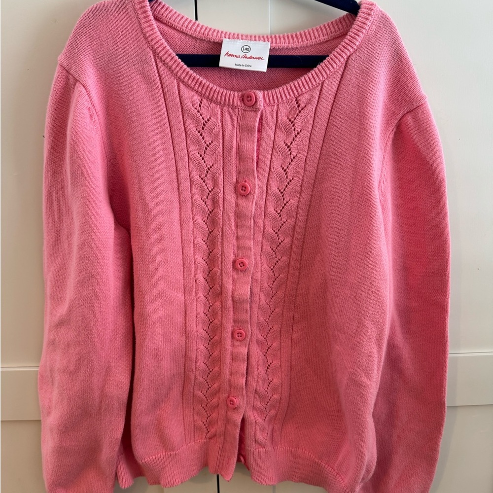 Hanna Andersson Rose Button-Up Sweater